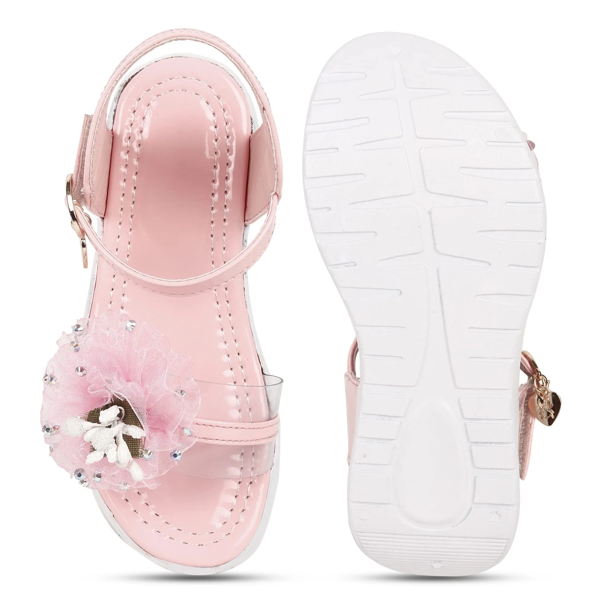 WELL WEAR FASHION KIDS DESIGNER SANDALS (SIZE CHART IN IMAGE) (PINK, numeric_2)