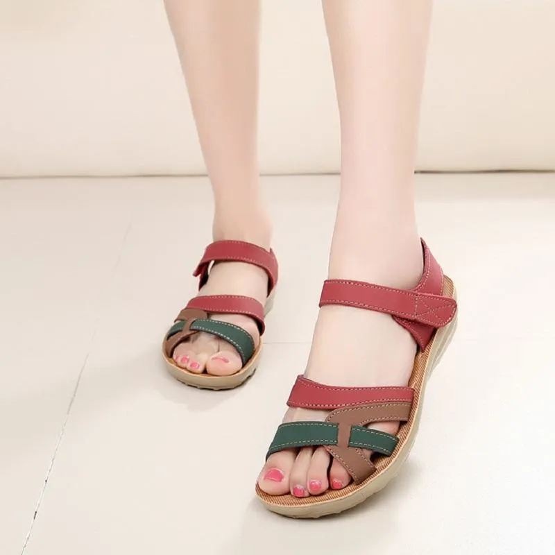 Womens Casual Brown Ankle Strap Sandals