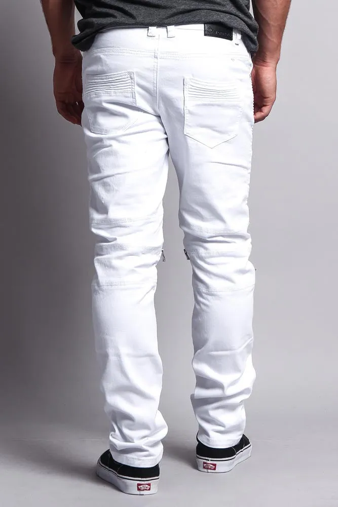 Zippered Biker Skinny Fit Pants