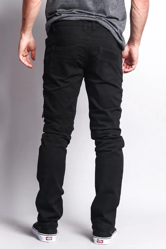 Zippered Biker Skinny Fit Pants